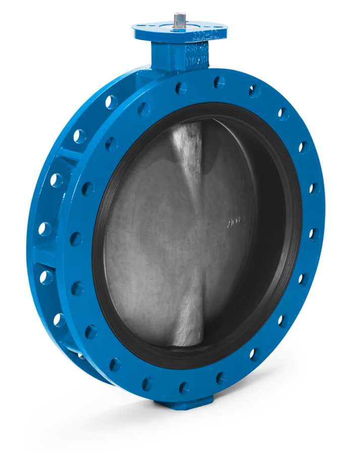 Centric butterfly valve with loose liner. Designed with anti-blowout shaft and in stainless steel.